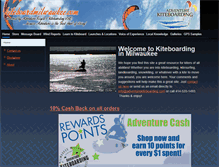 Tablet Screenshot of kiteboardmilwaukee.com